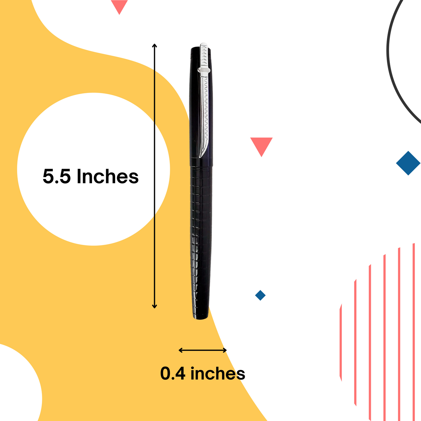 Luxury rollerball pen set for men, women fancy pens sword pens unique pens nice pens set journaling best pens for Men and Women Knight&Maiden (Black)